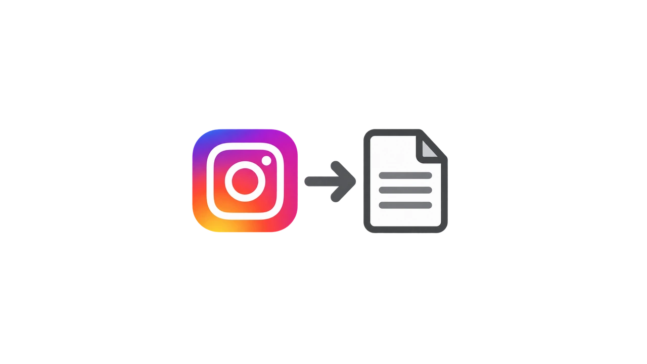 Transcribe Instagram Video