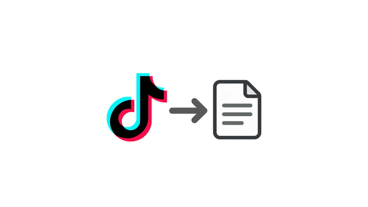 Transcribe TikTok Video