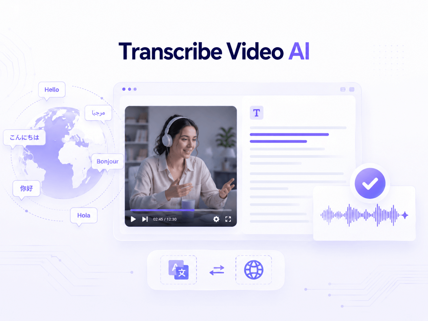 Get Multilingual Video Transcripts with up to 98.6% Accuracy