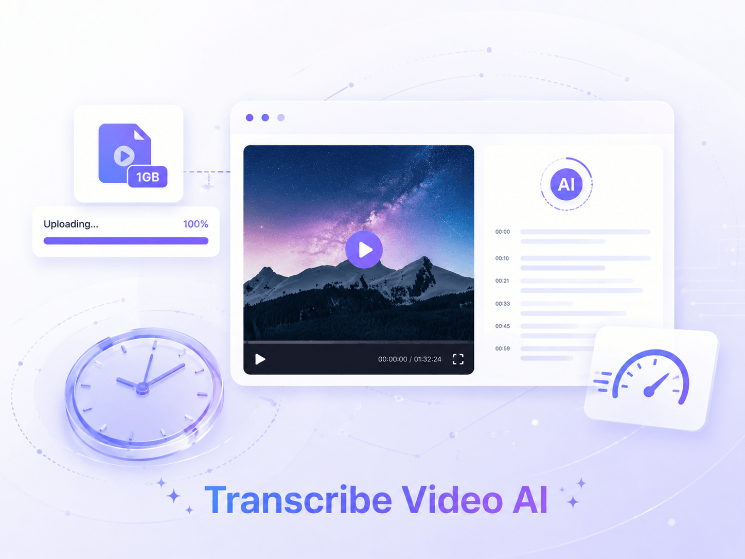 Convert Long Videos up to 1GB in Minutes